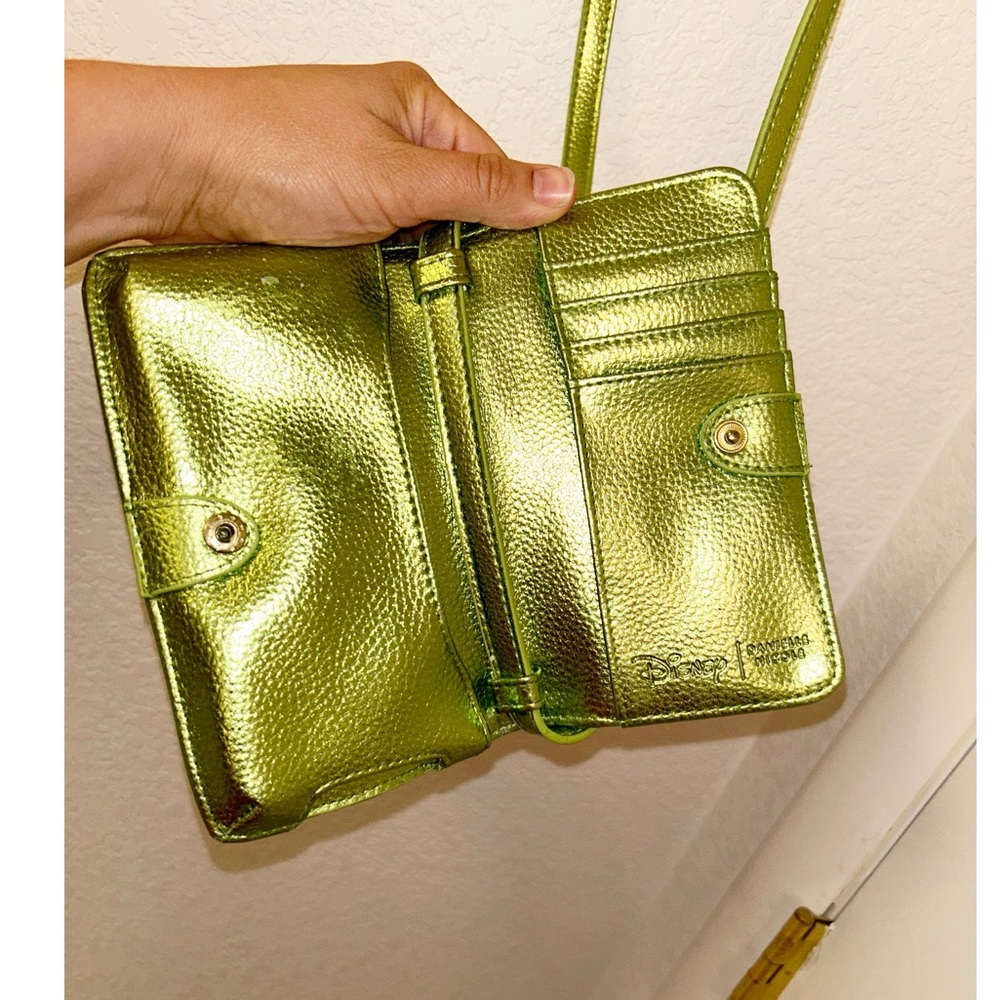 DISNEY x DANIELLE NICOLE Tinkerbell Crossbody Phone-Wallet bag in Metall… - Picture 3 of 13